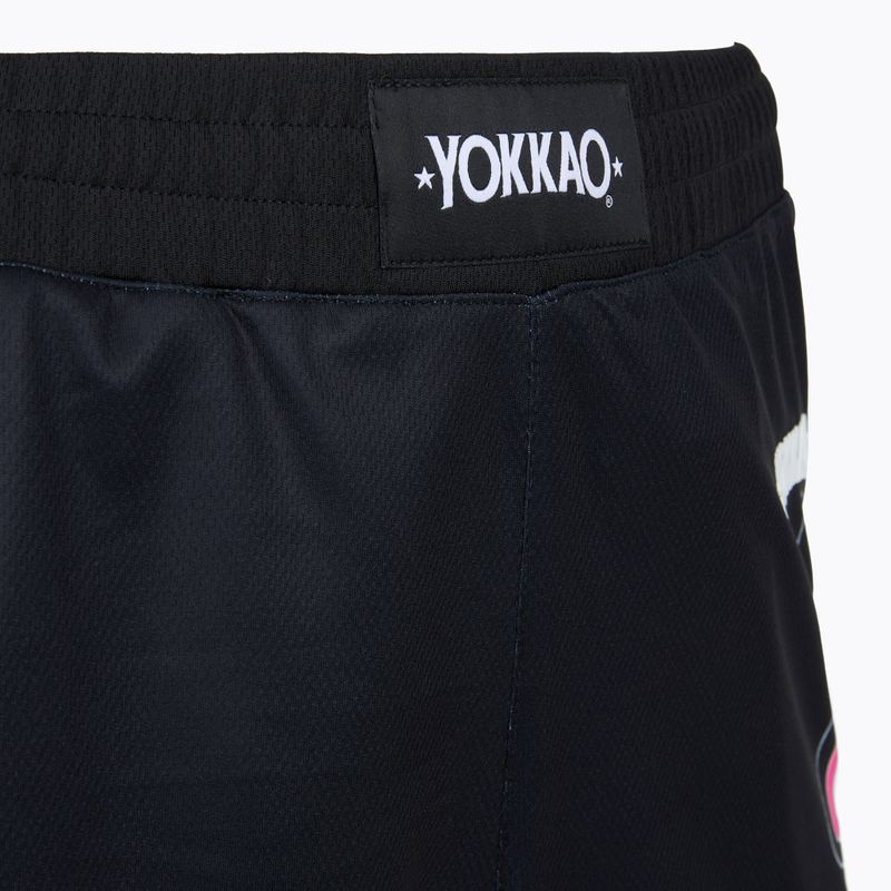 Pantaloni scurți de antrenament pentru bărbați YOKKAO Flames Workout black 4