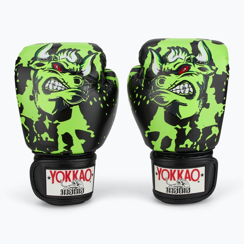 Mănuși de box pentru bărbați YOKKAO Angry Bull black 2