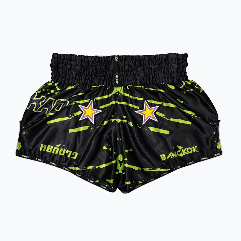 Pantaloni scurți de antrenament pentru bărbați YOKKAO Angry Bull Muay Thai black 2