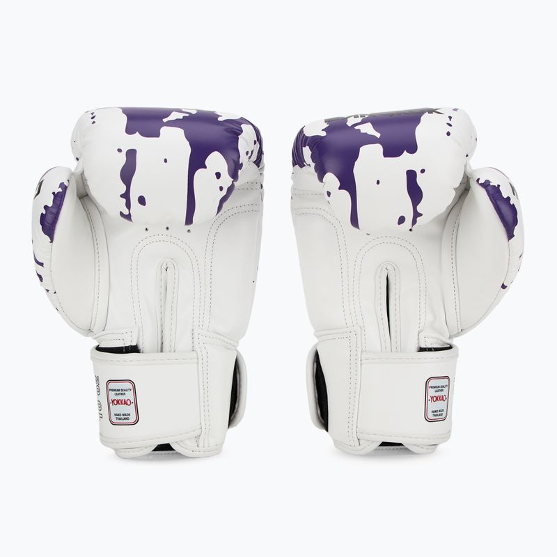 Mănuși de box pentru bărbați YOKKAO Angry Bull white 3