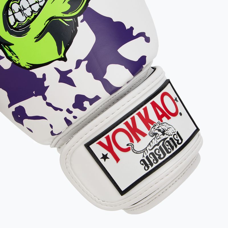 Mănuși de box pentru bărbați YOKKAO Angry Bull white 6