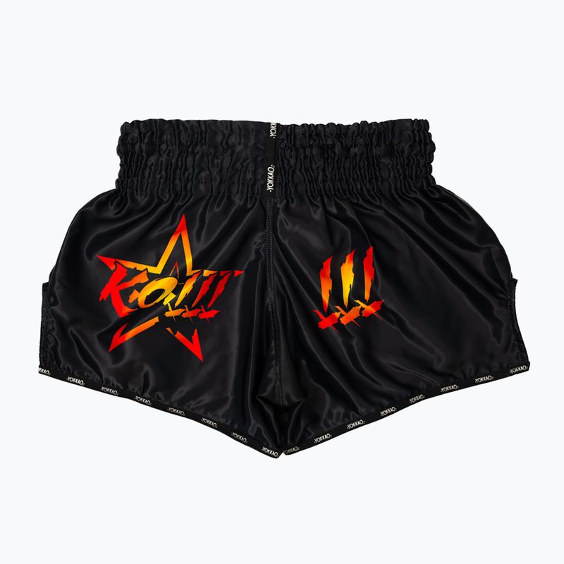 Pantaloni scurți de antrenament pentru bărbați YOKKAO Fighter KO Muay Thai black 6