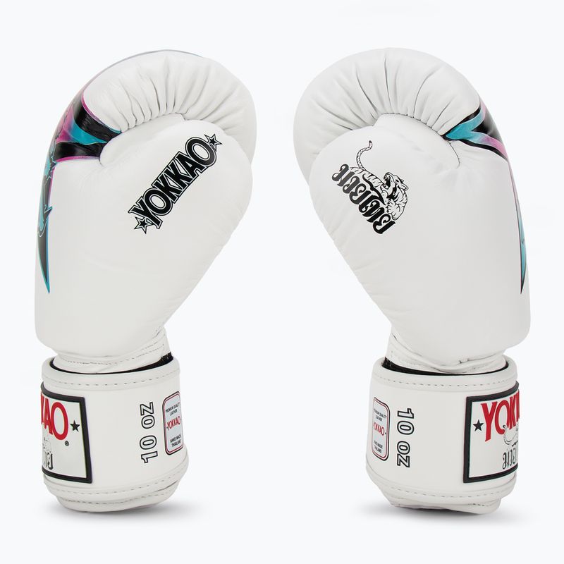 Mănuși de box pentru bărbați YOKKAO Fighter KO white 4