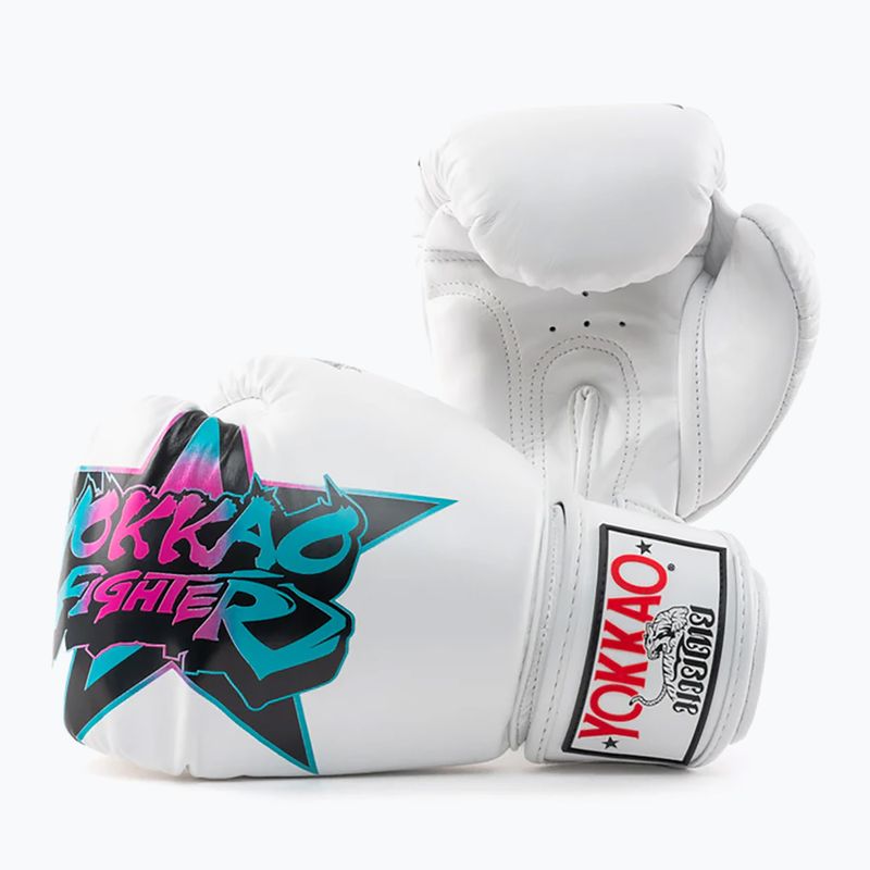 Mănuși de box pentru bărbați YOKKAO Fighter KO white 7