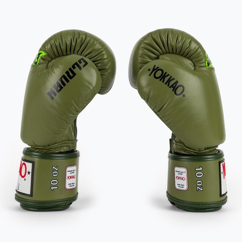 Mănuși de box YOKKAO Late Show Boxing olive 4