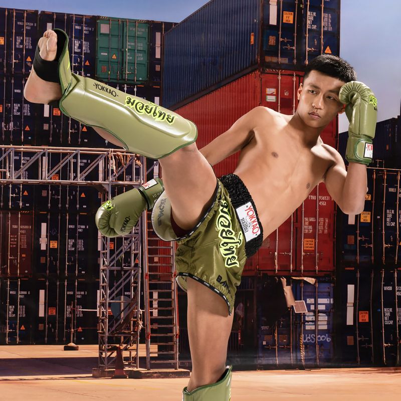 Protecții pentru tibie și picioare YOKKAO Late Show olive 5