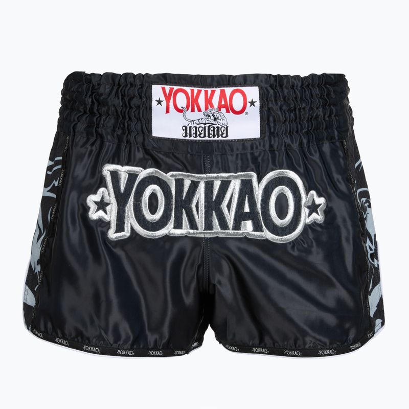 Pantaloni scurți de antrenament pentru bărbați YOKKAO Original Muay Thai black