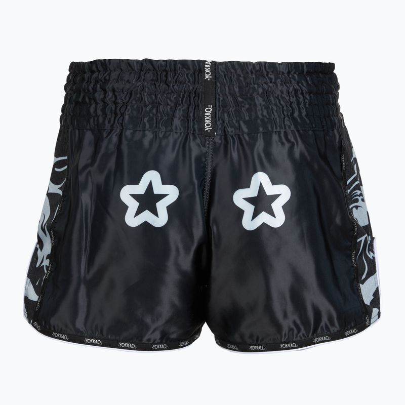 Pantaloni scurți de antrenament pentru bărbați YOKKAO Original Muay Thai black 2