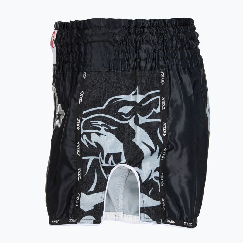 Pantaloni scurți de antrenament pentru bărbați YOKKAO Original Muay Thai black 3