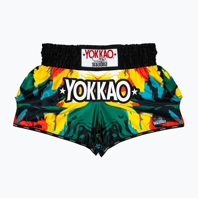 Pantaloni scurți de antrenament pentru bărbați YOKKAO Sunday Trip Muay Thai gold 5