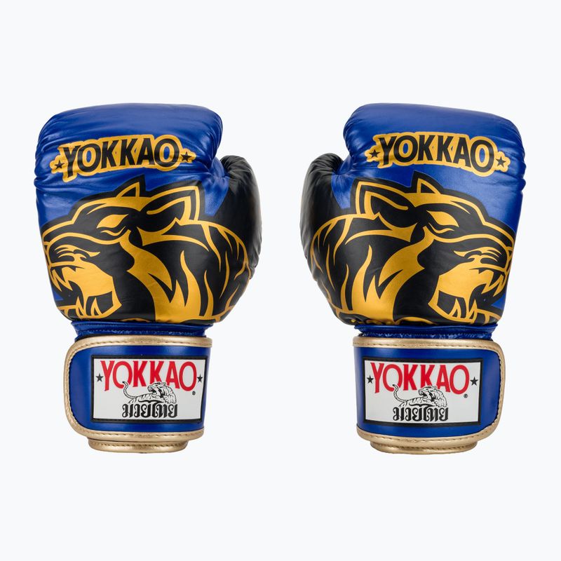 Mănuși de box YOKKAO Original Boxing Gloves electric blue 2