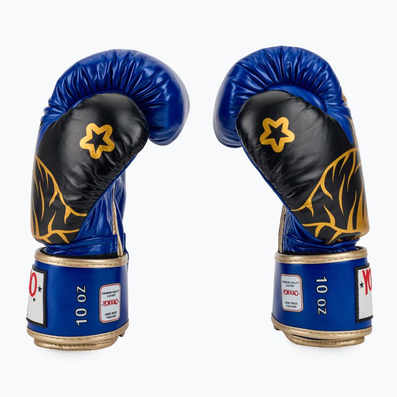 Mănuși de box YOKKAO Original Boxing Gloves electric blue 4