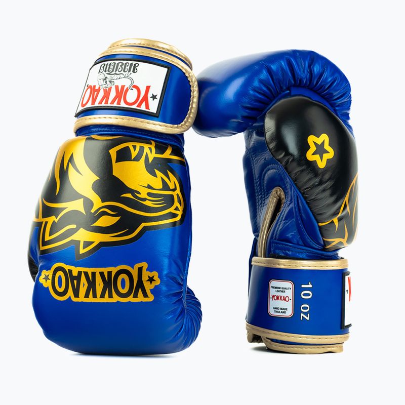 Mănuși de box YOKKAO Original Boxing Gloves electric blue