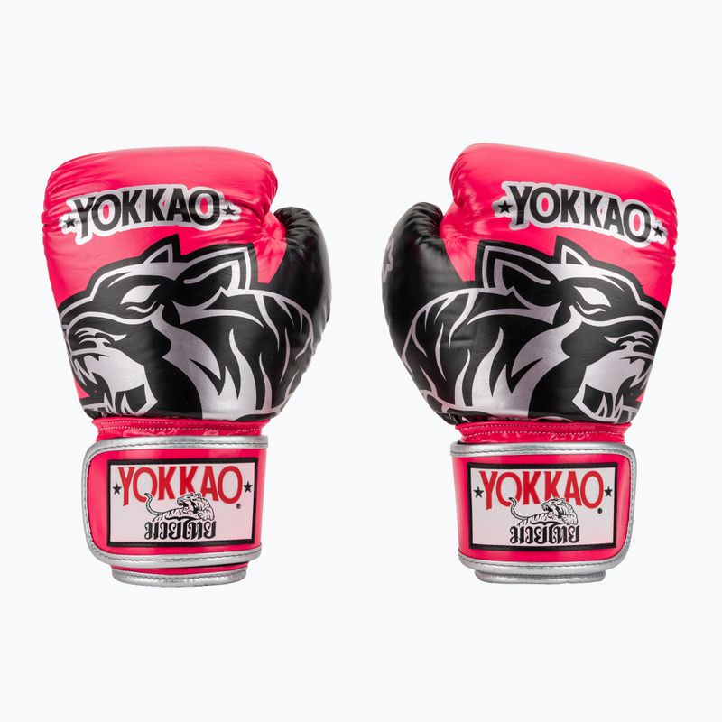 Mănuși de box YOKKAO Original Boxing Gloves fuchsia 2