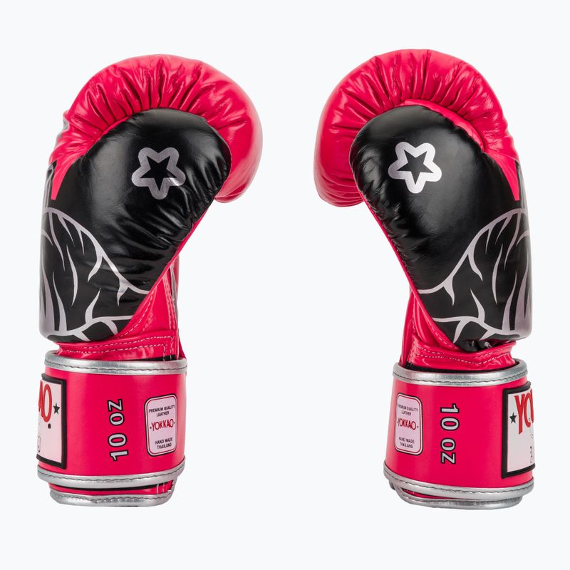 Mănuși de box YOKKAO Original Boxing Gloves fuchsia 4
