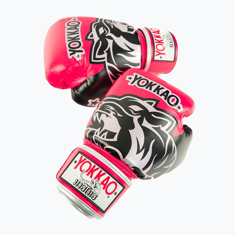 Mănuși de box YOKKAO Original Boxing Gloves fuchsia 4