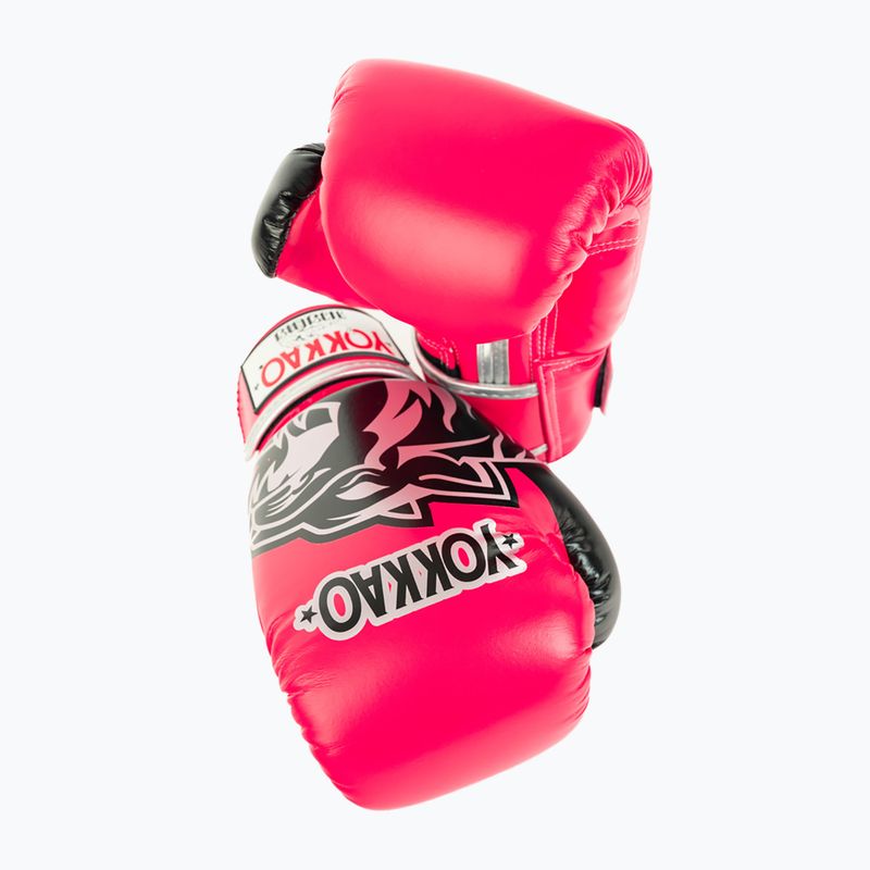 Mănuși de box YOKKAO Original Boxing Gloves fuchsia 5