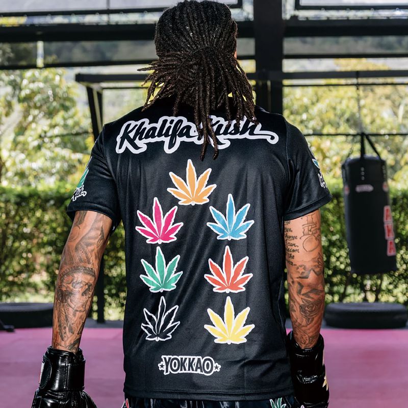 Tricou de antrenament bărbați YOKKAO Khalifa Kush Workout black 5