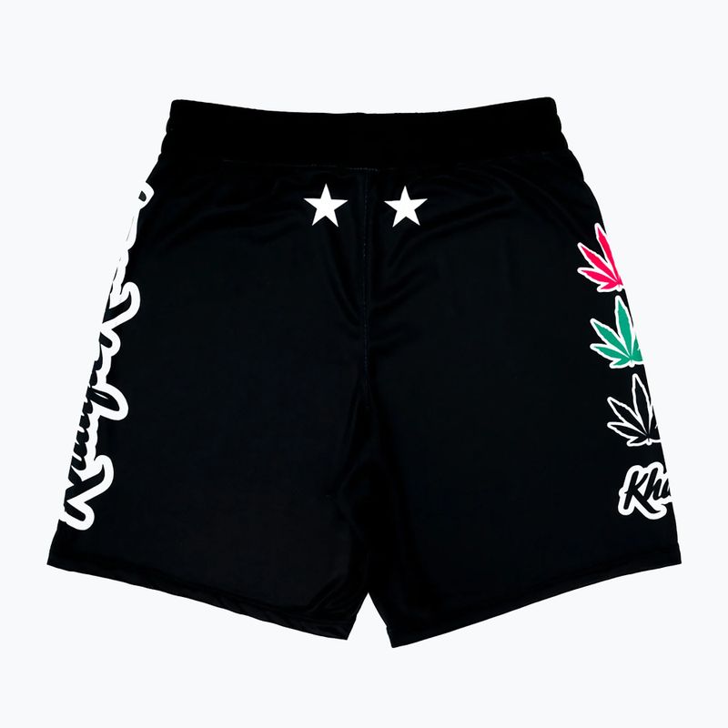 Pantaloni scurți de antrenament pentru bărbați YOKKAO Khalifa Kush Workout black 2
