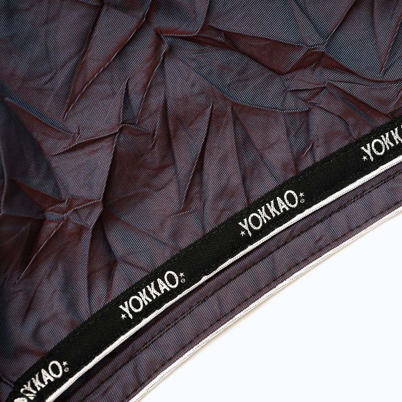 Pantaloni scurți de antrenament pentru bărbați YOKKAO Lunar Muay Thai iridescent blue grey 11