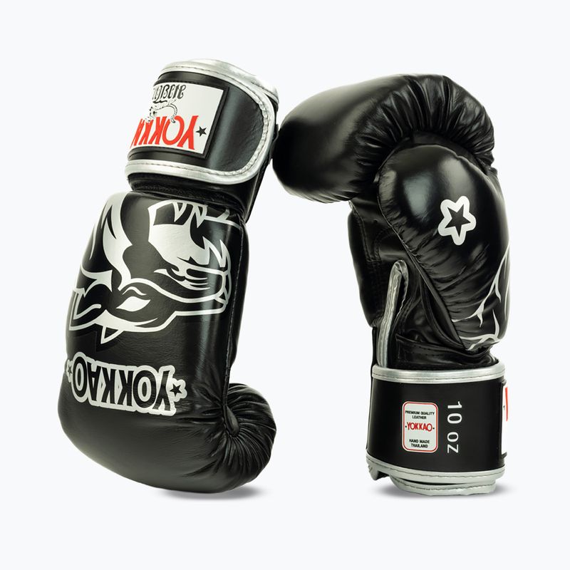 Mănuși de box YOKKAO Original Boxing Gloves absolute black 4