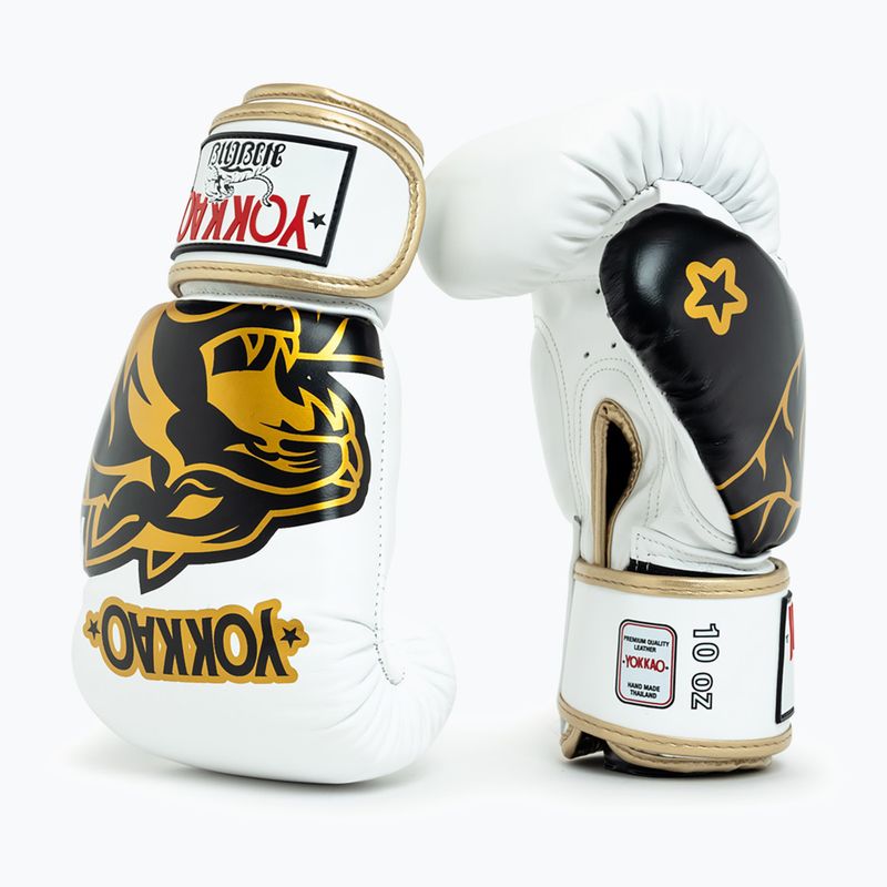 Mănuși de box YOKKAO Original Boxing Gloves absolute white 2