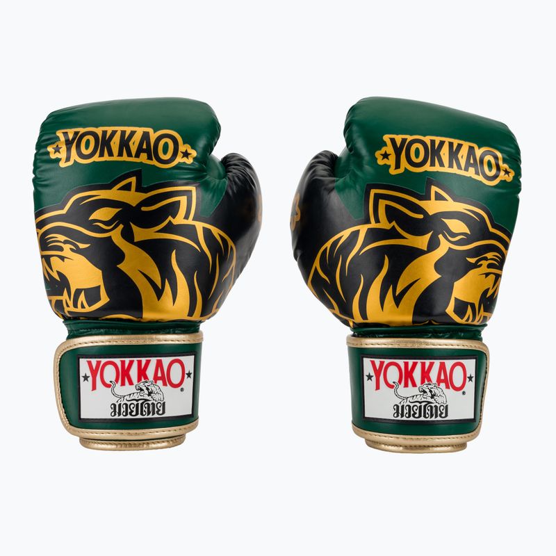 Mănuși de box YOKKAO Original Boxing Gloves forest green 2