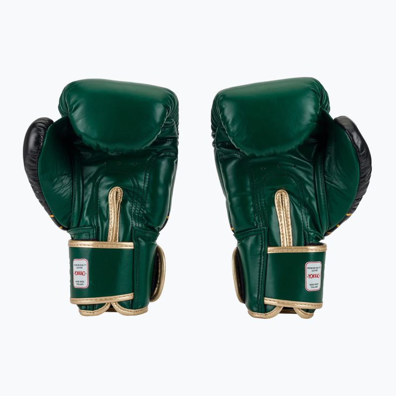 Mănuși de box YOKKAO Original Boxing Gloves forest green 3