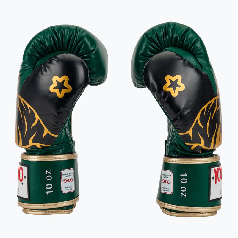 Mănuși de box YOKKAO Original Boxing Gloves forest green 4