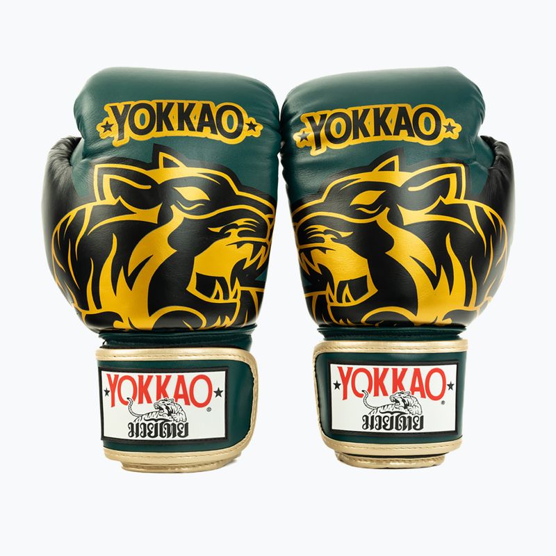Mănuși de box YOKKAO Original Boxing Gloves forest green 2
