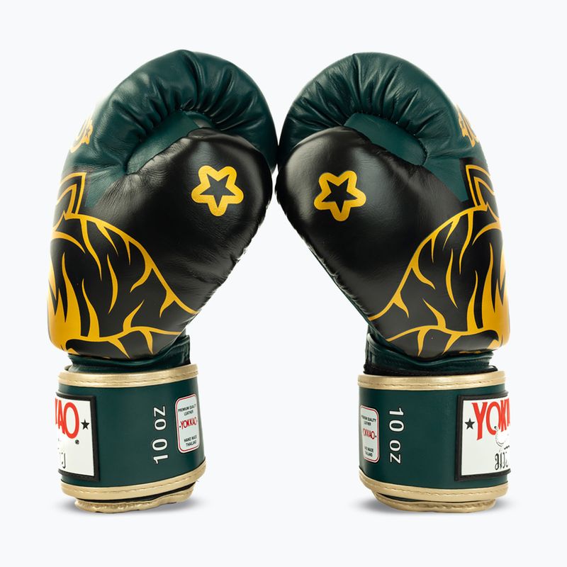 Mănuși de box YOKKAO Original Boxing Gloves forest green 4