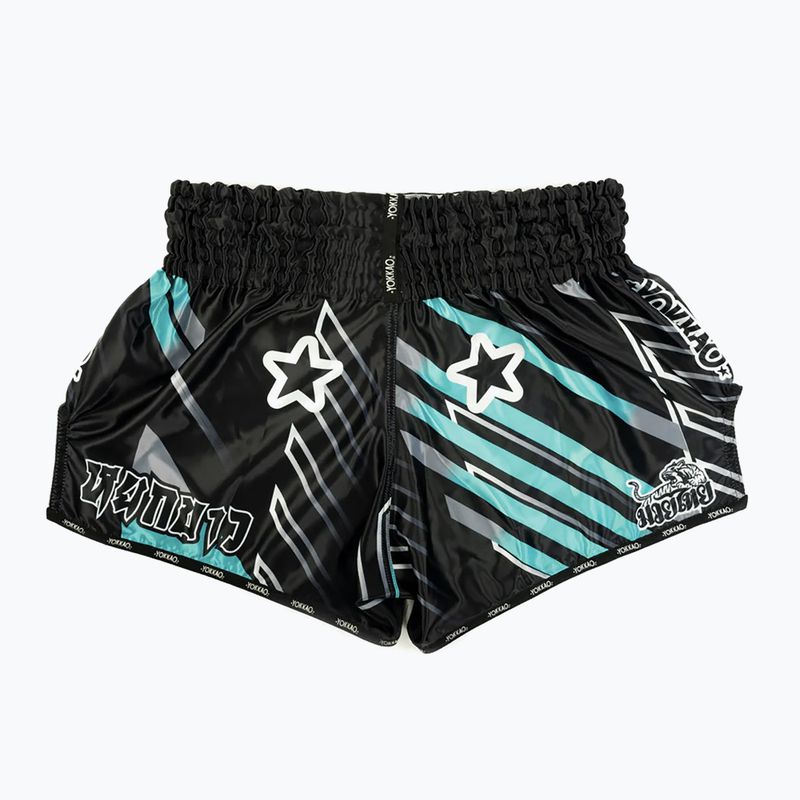 Pantaloni scurți de antrenament pentru bărbați YOKKAO Power Muay Thai black 2