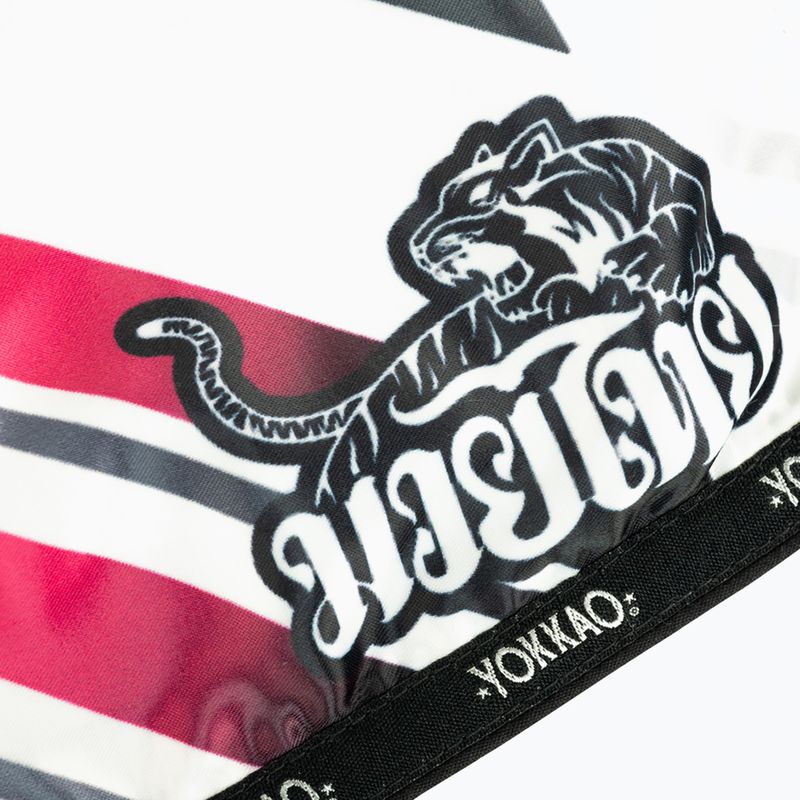 Pantaloni scurți de antrenament pentru bărbați YOKKAO Power Muay Thai white 3