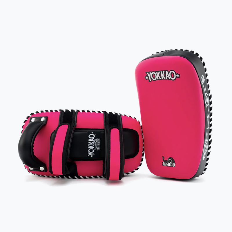 Scuturi de antrenament YOKKAO Freestyle Kicking Pads 2 buc. fuchsia/black 2