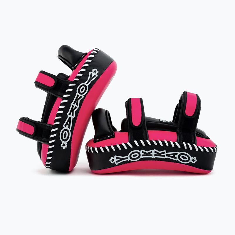 Scuturi de antrenament YOKKAO Freestyle Kicking Pads 2 buc. fuchsia/black 5