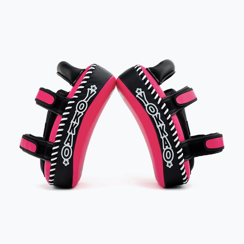 Scuturi de antrenament YOKKAO Freestyle Kicking Pads 2 buc. fuchsia/black 6