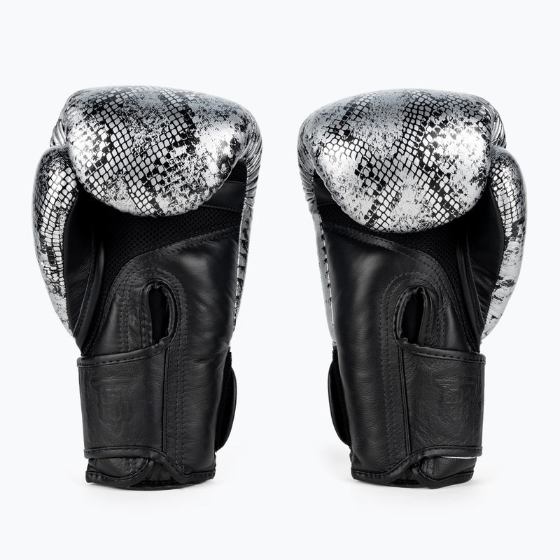 Top King Muay Thai Muay Thai Muay Thai Super Star Snake mănuși de box negru TKBGSS-02A-BK-SV-10 2