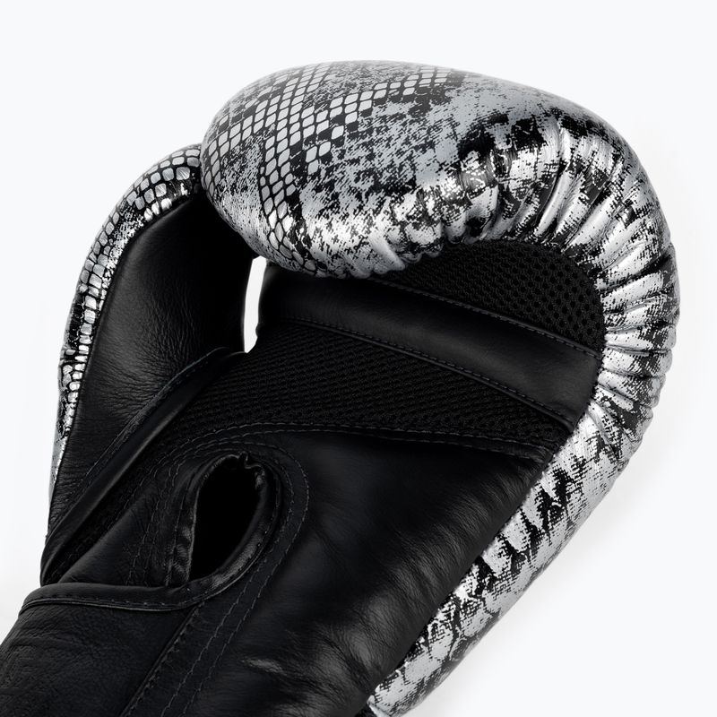 Top King Muay Thai Muay Thai Muay Thai Super Star Snake mănuși de box negru TKBGSS-02A-BK-SV-10 4