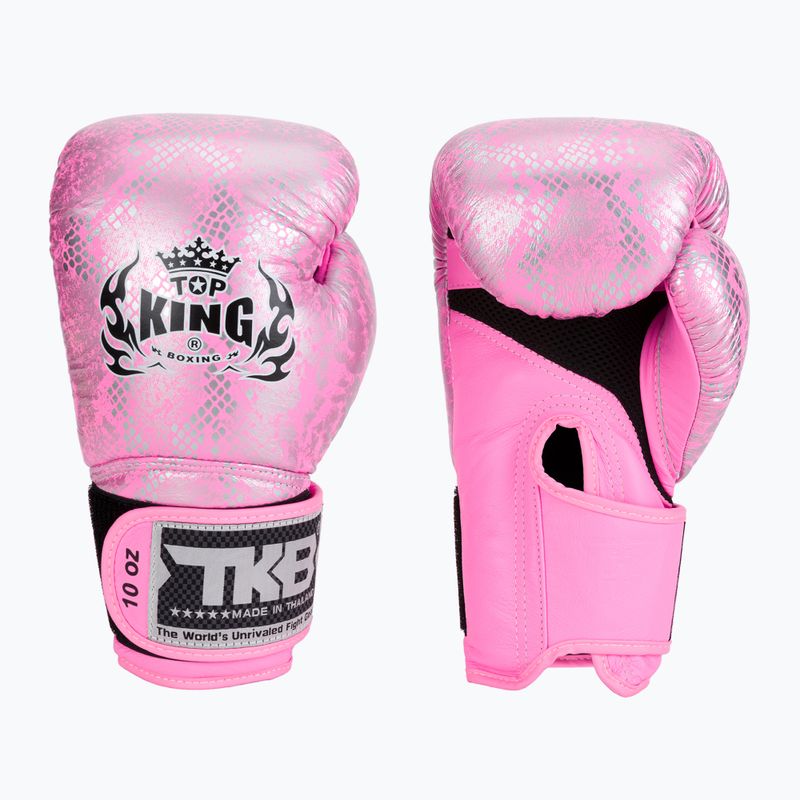 Top King Muay Thai Muay Thai Super Star Air mănuși de box roz TKBGSS
