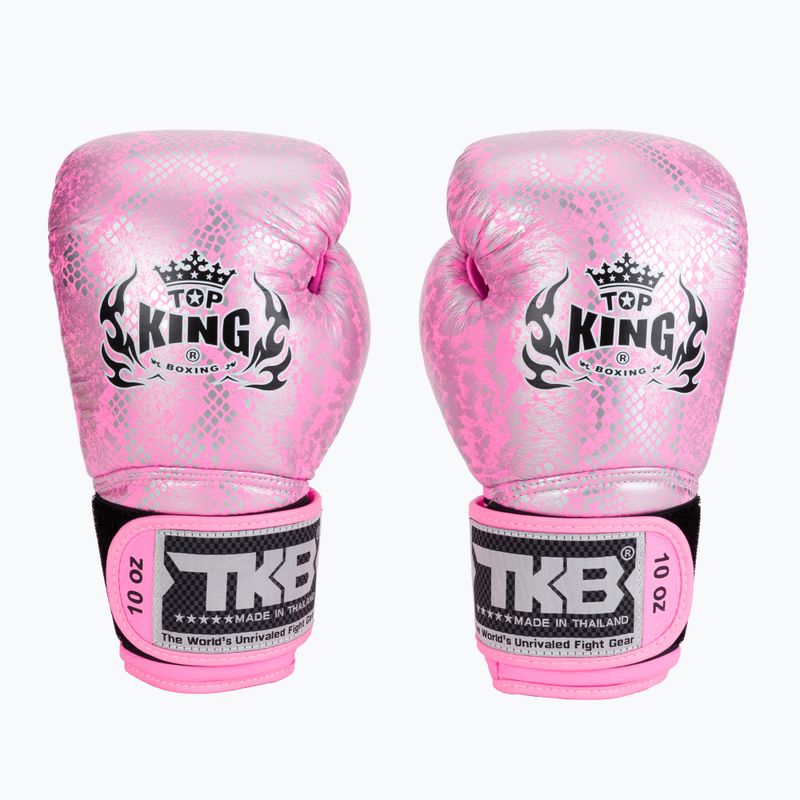 Top King Muay Thai Muay Thai Super Star Air mănuși de box roz TKBGSS 2
