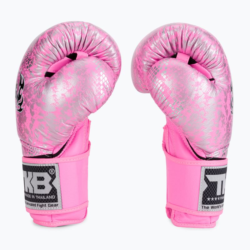 Top King Muay Thai Muay Thai Super Star Air mănuși de box roz TKBGSS 4