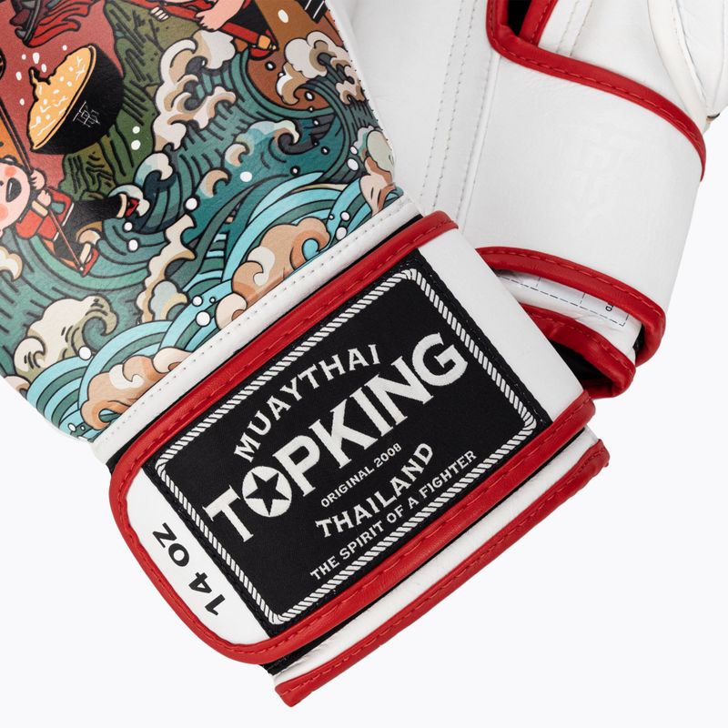 Mănuși de box Top King Boxing Culture white/red TKBGCT-SL-1C1 5