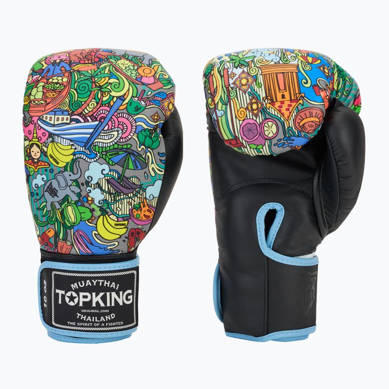 Mănuși de box Top King Boxing Culture black TKBGCT-TH-SL-BK