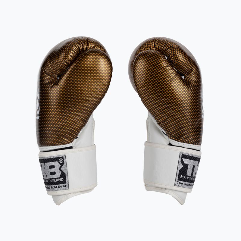 Top King Muay Thai Muay Thai Muay Thai Empower mănuși de box alb TKBGEM-02A-WH-GD-10 4