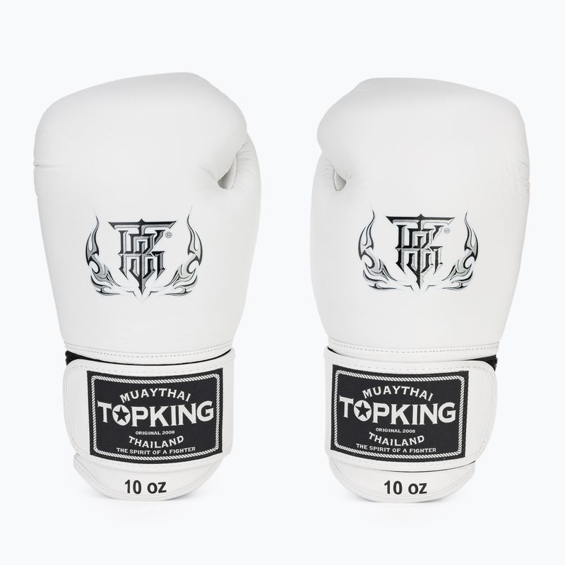 Top King Muay Thai Muay Thai Muay Thai Ultimate mănuși de box alb TKBGUV-WH-10OZ 2