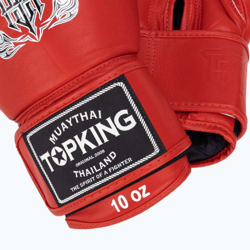 Mănuși de box Top King Muay Thai Ultimate red 4