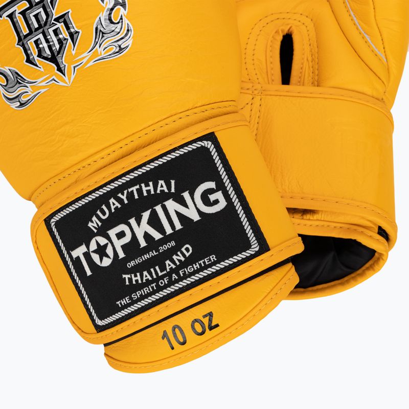 Mănuși de box Top King Muay Thai Ultimate yellow 4