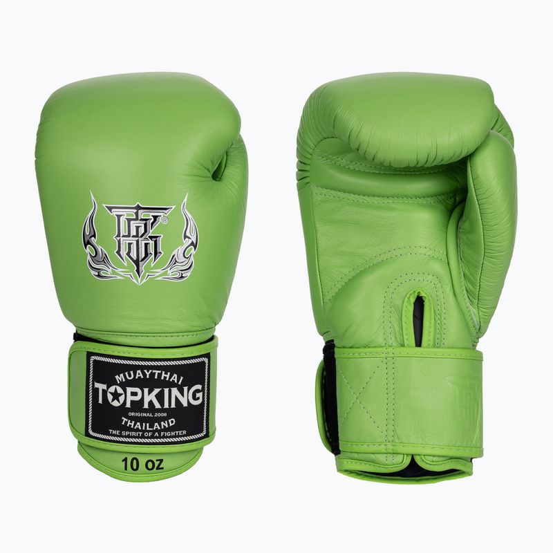 Mănuși de box Top King Muay Thai Ultimate green 3