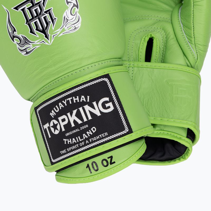 Mănuși de box Top King Muay Thai Ultimate green 5