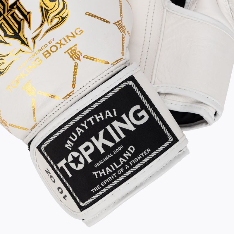 Mănuși de box Top King Boxing Chain white/gold 4